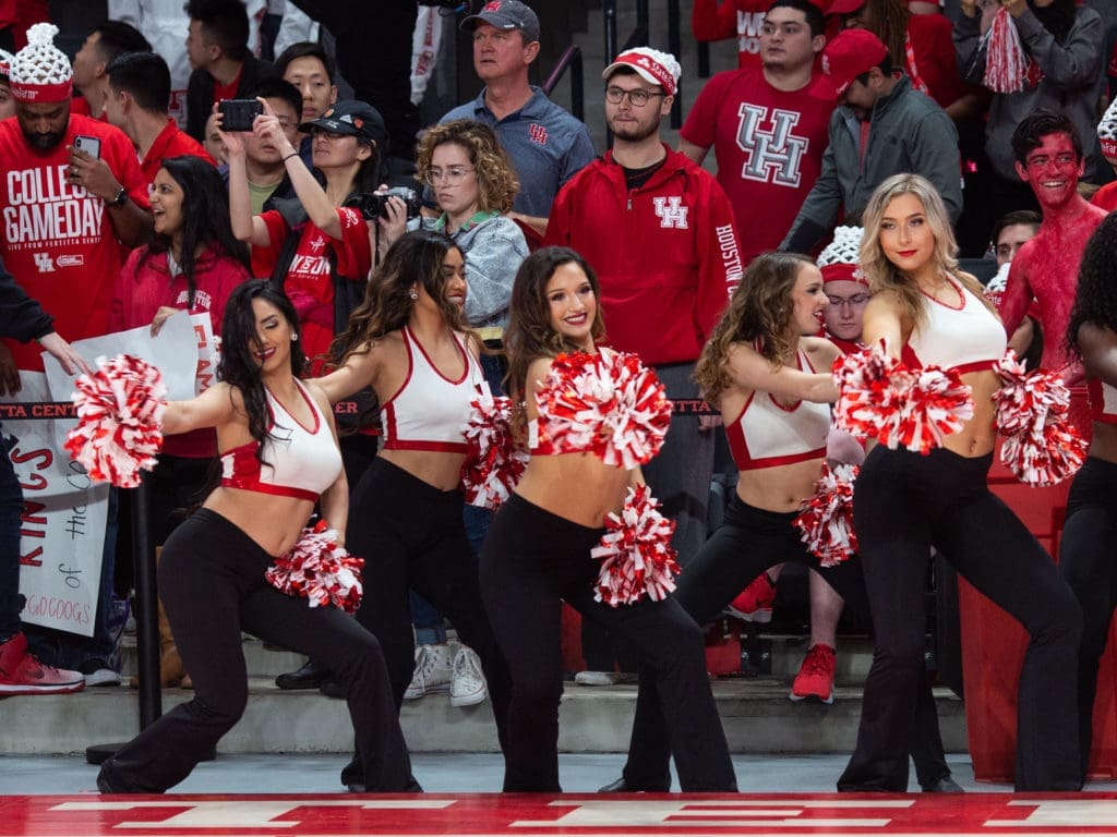 UH's dance team brought their moves to ESPN's College GameDay. (Photo by F. Carter Smith)