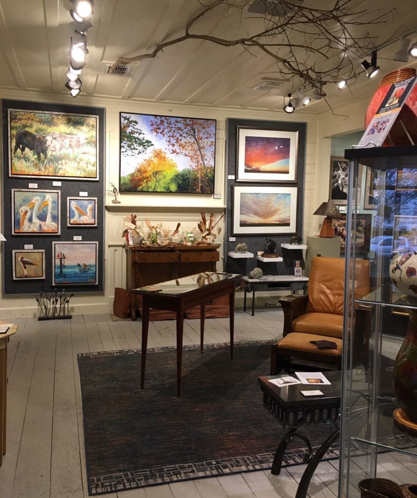 Copper Shade Tree streamlined and consolidated the two galleries into one home in Henkel Square.
