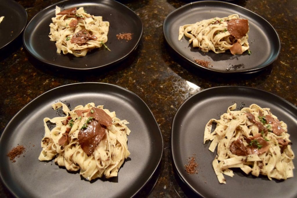 Fady Armanious' black truffle pasta. (Photo by Shelby Hodge)