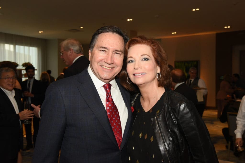 Denis & Susan DeBakey at the opening of the InterContinental Houston Medical Center Hotel. (Photo by Alexander's Fine Portrait Design)