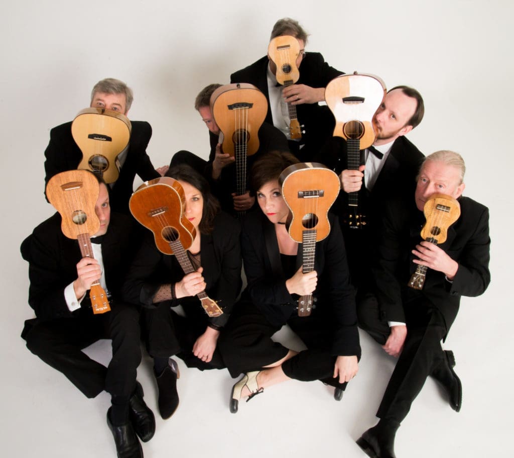George Hinchliffe’s Ukulele Orchestra of Great Britain Shows Houston the Power of Four Strings