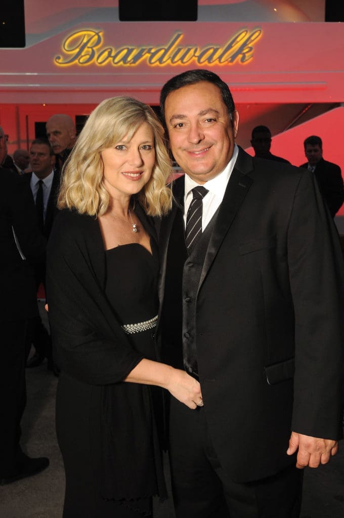 HPD Chief Art Acevedo and his wife Tanya at the San Luis Salute in Galveston.   (Dave Rossman Photo)