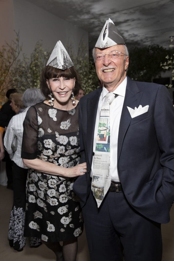 Shelby Hodge & Shafik Rifaat at The Menil Collection's Paper Ball earlier this month. (Photo by Jenny Antill Clifton)