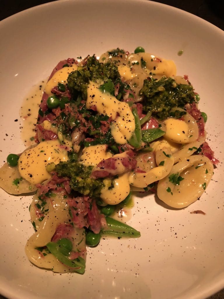 Orecchiette and duck confit, plus other wonderful things, at Nobie's.