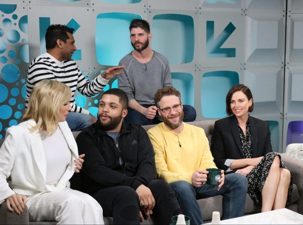 Charlize Theron, Seth Rogen and team discuss their film "Long Shot." 