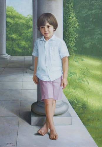 JR, oil on canvas, 38 x 27