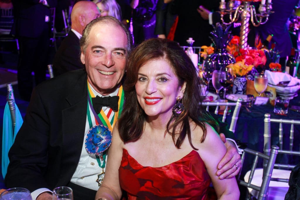 Jim and Dancie Ware at The San Luis Salute in Galveston.  (Gary Fountain photo)