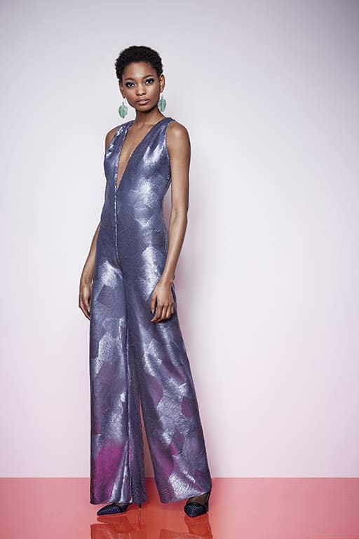 Kimora Lee Simmons brushed silver sequin jumpsuit. (Photo by Kimora Lee Simmons)