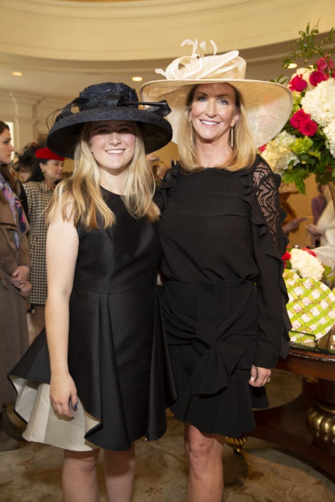 Kim Moody and daughter Makell Moody at the Easter Seals of Greater Houston Hats Off to Mothers luncheon. (Photo by Jenny Antill Clifton)
