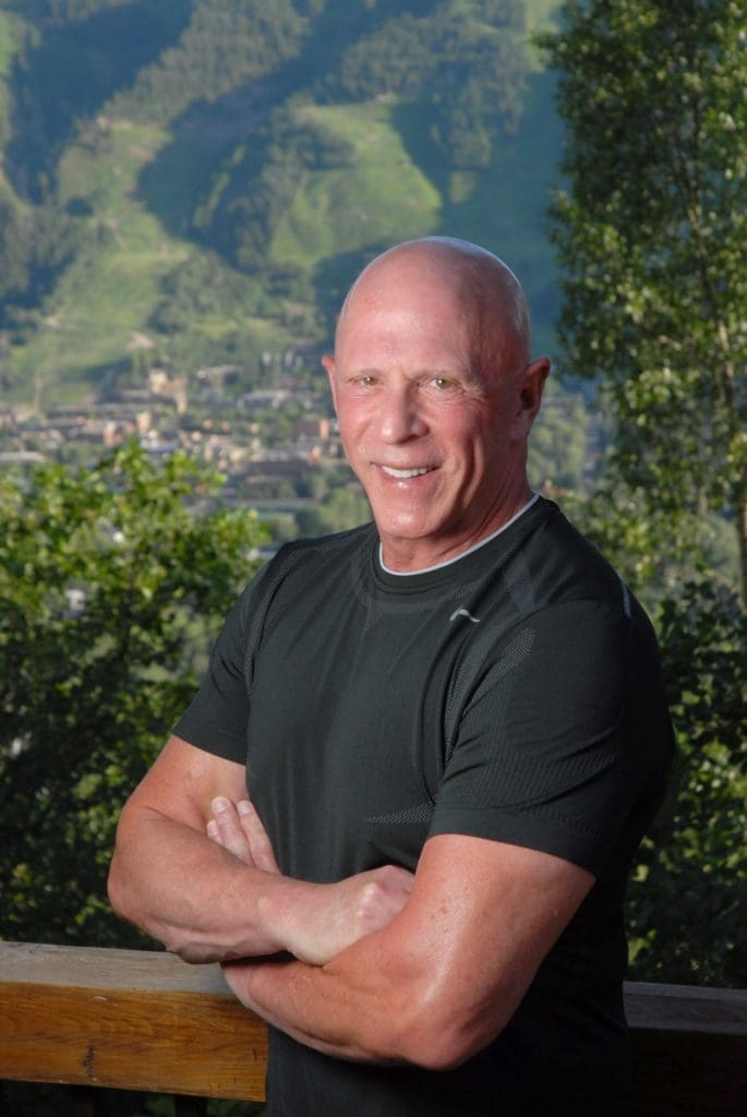 Lester Smith's book jacket photo, taken in Aspen for his 'You Gotta Dance Like No Ones Watching' biography.