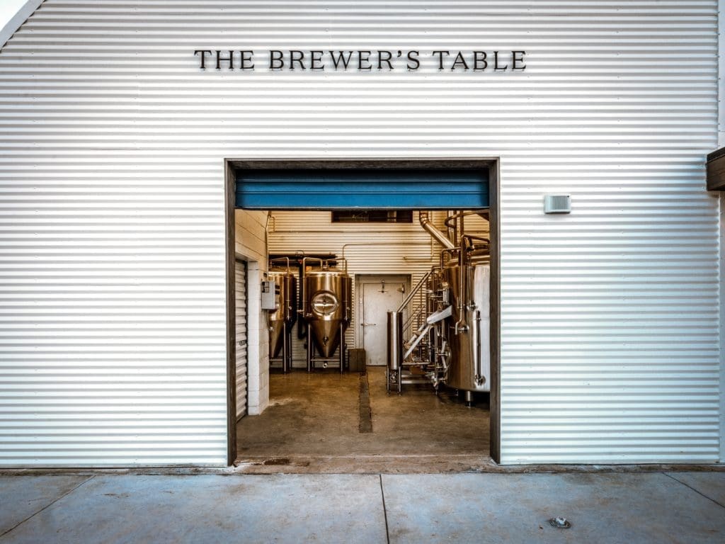 The Brewer's Table brews their beer in-house.
