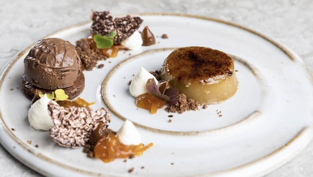 His desserts are award-winning. 