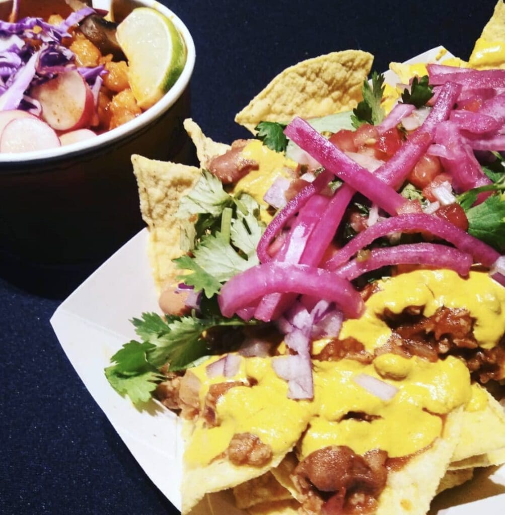 This taqueria is all about jackfruit tacos and crazy-good sopapillas. 