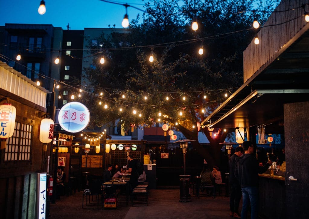 Domo Alley-Gato is the perfect spin on an authentic Japanese alleyway bar.