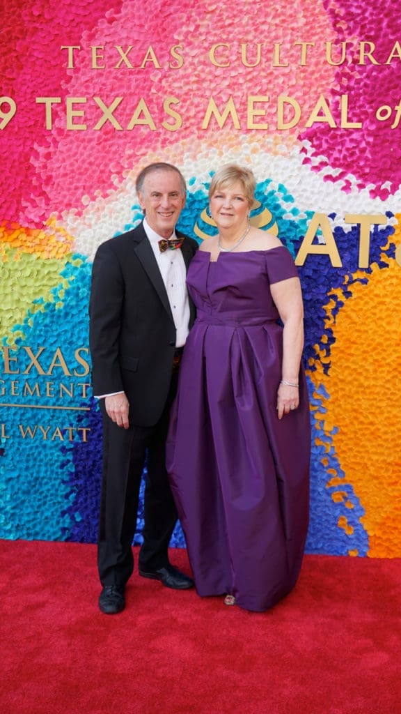 Jack & Leslie Blanton at the Texas Medal of Arts Awards in Austin. (Miguel Angel photo)
