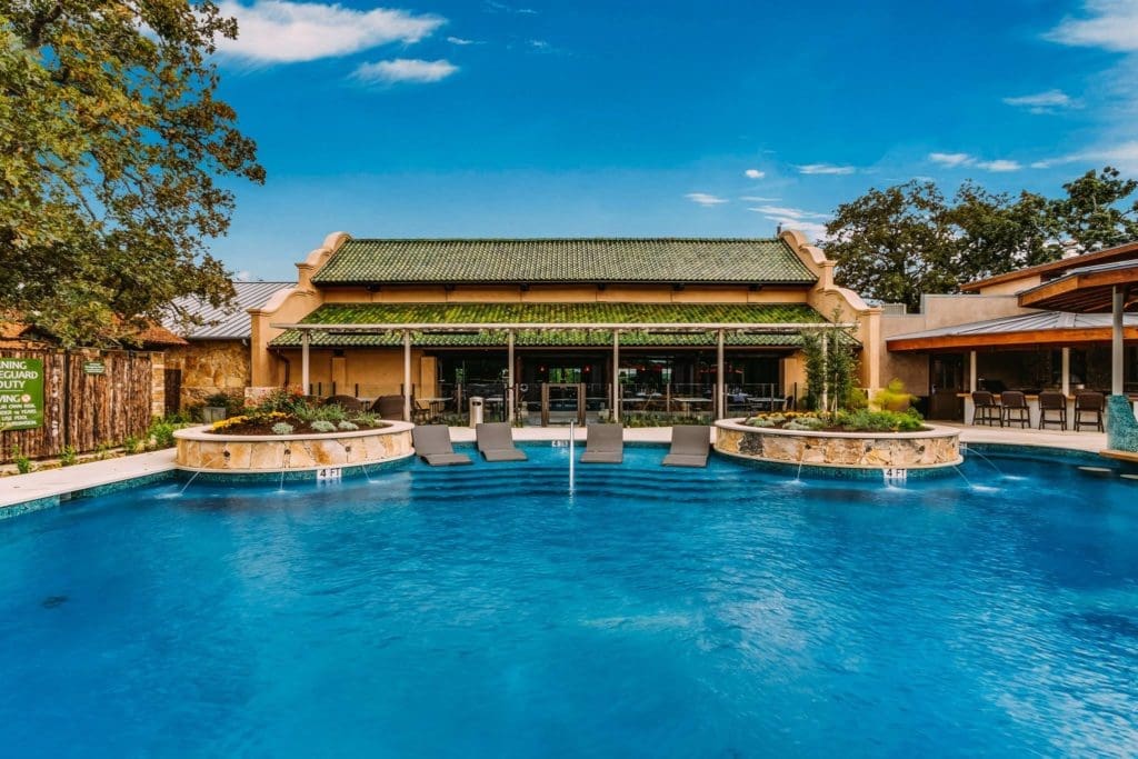 A DJ will spin tunes for you poolside. 