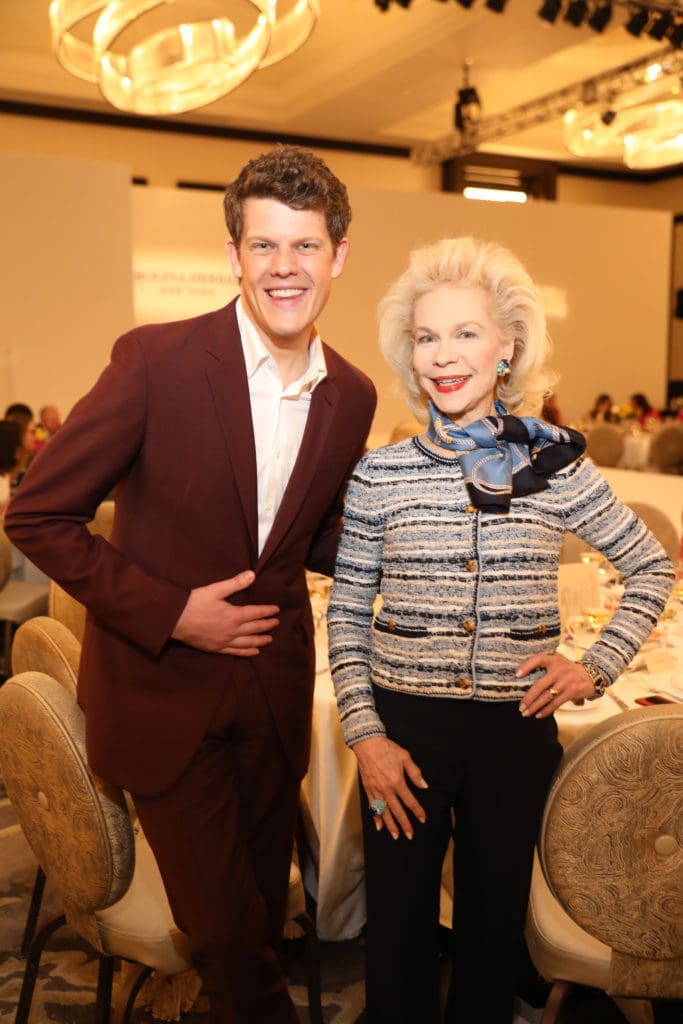 Wes Gordon, Lynn Wyatt. (Photo by Priscilla Dickson Photography)