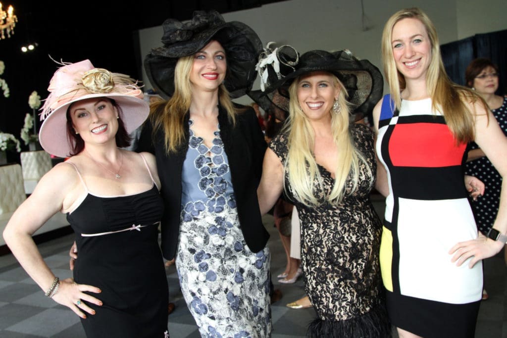 Joy Winkler Chapman, Yelena Grinina, Tracy Faulkner, and Rachel Fischer at the Children at Risk and Attack Poverty Big Brunch at the Ballroom at Bayou Place. (Photo by Daniel Ortiz)
