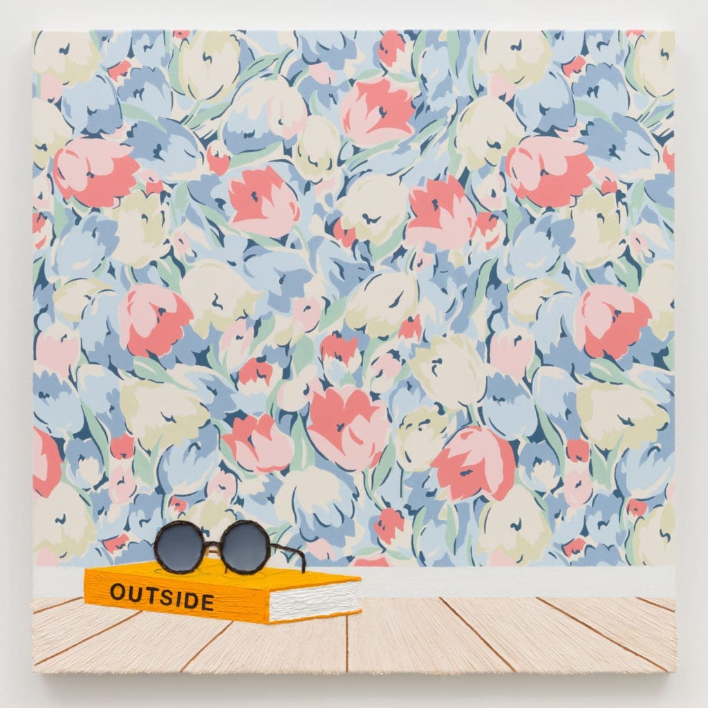 Alec Egan's "Outside," 2018, at Anat Ebgi Gallery