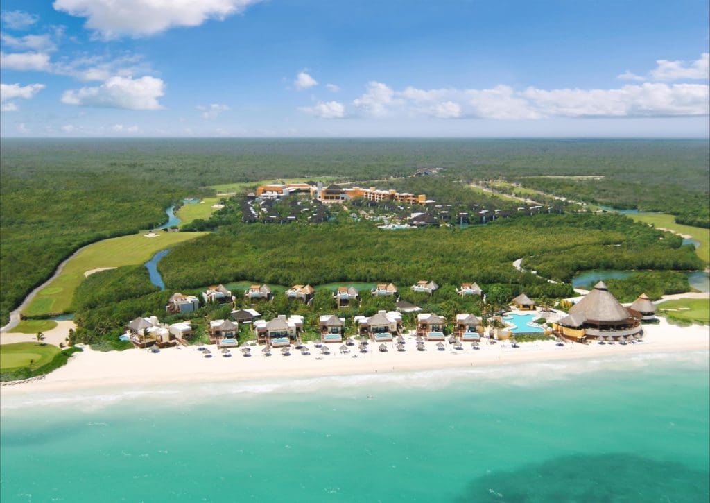 The 1,600 acre property of Mayakoba includes forests, white sand beaches and freshwater canals, a PGA level golf course and more.  (Photo Courtesy of Mayakoba) 