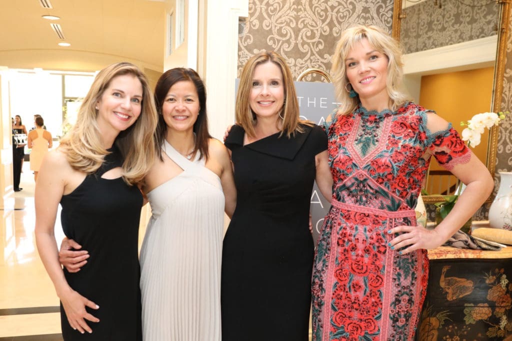 Alexandra Maddox, Kathy Standige, Van Neyland, Carol Clemmons at the Broach Foundation dinner. (Photo by Priscilla Dickson)