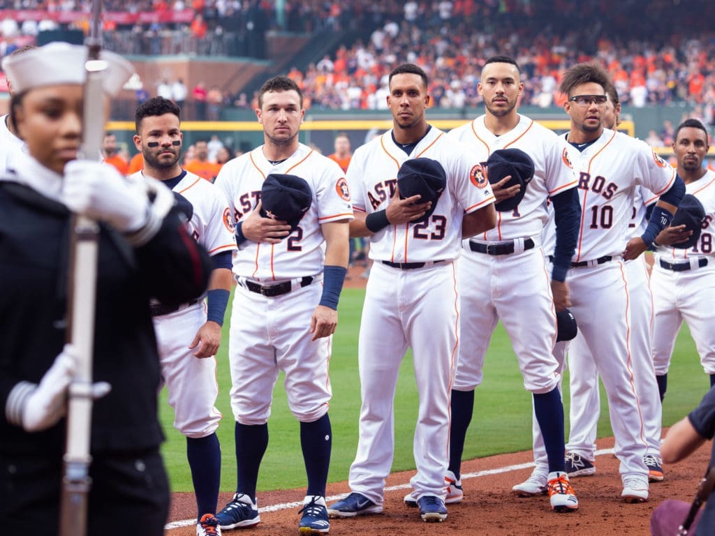 The Houston Astros' roster is packed with stars. (Photo by F. Carter Smith)