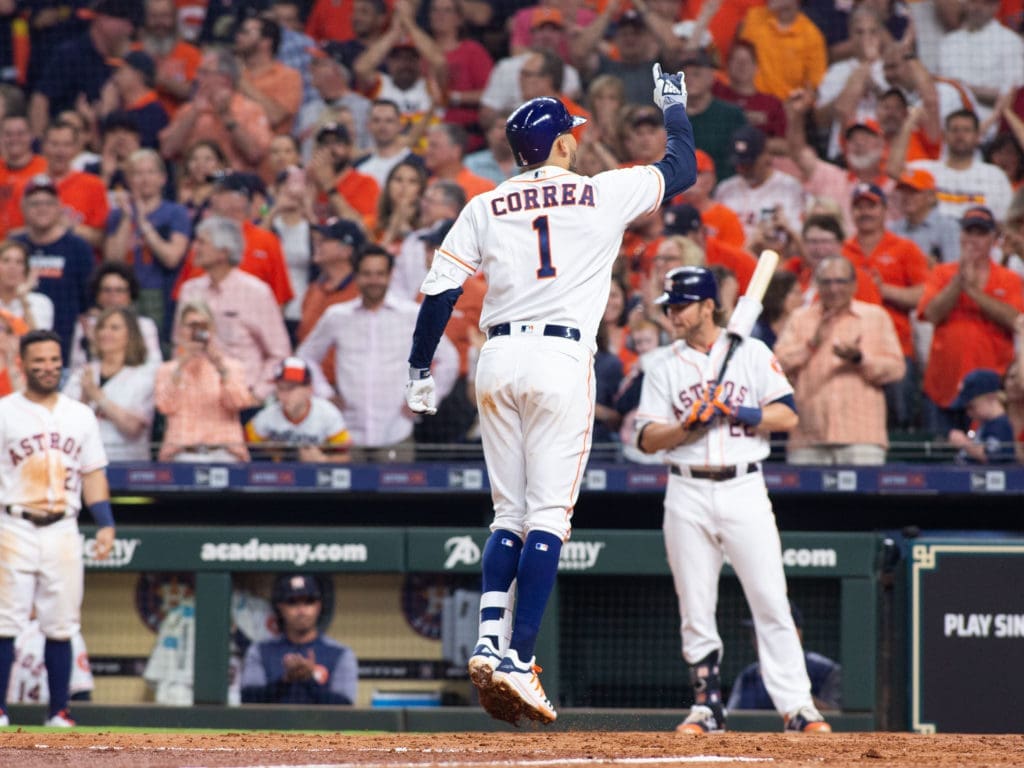 The Houston Astros are a different team when Carlos Correa is healthy. (Photo by F. Carter Smith)