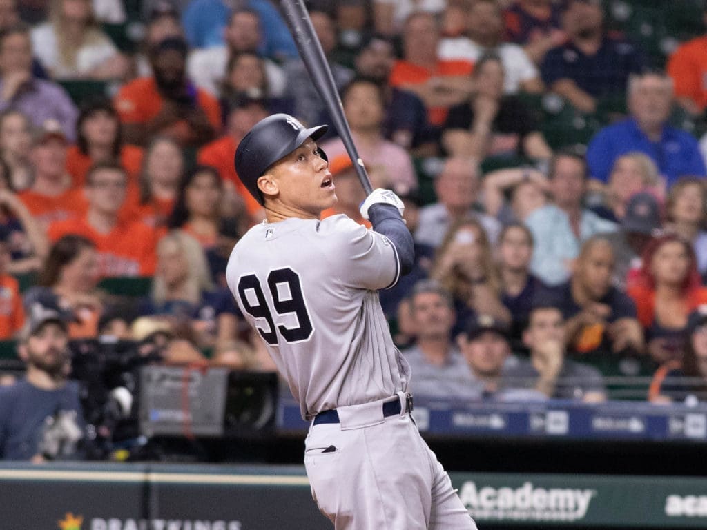 Aaron Judge brings plenty of power to the Yankees lineup.. (Photo by F. Carter Smith)
