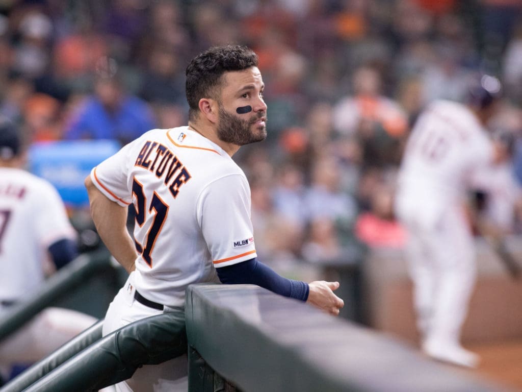 Jose Altuve is the clear leader of one of baseball's most elite teams. Struggling or not. (Photo by F. Carter Smith)