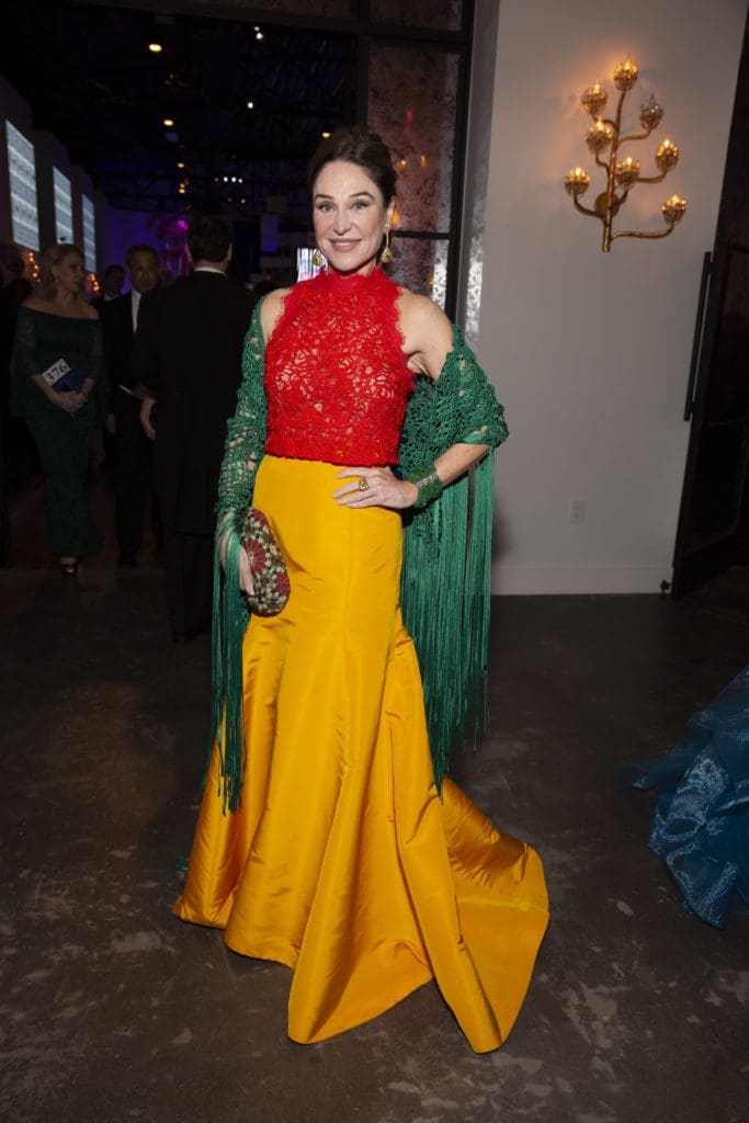 Becca Cason Thrash chose the colors of the Mexican flag for her ensemble, which included a $12.99 top from Zara. (Photo by Jenny Antill)