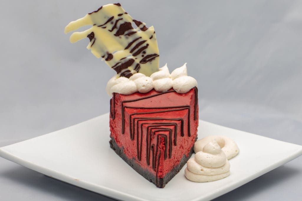 Between My Red Velvet Sheets Cheesecake. Courtesy of Better Than Sex 