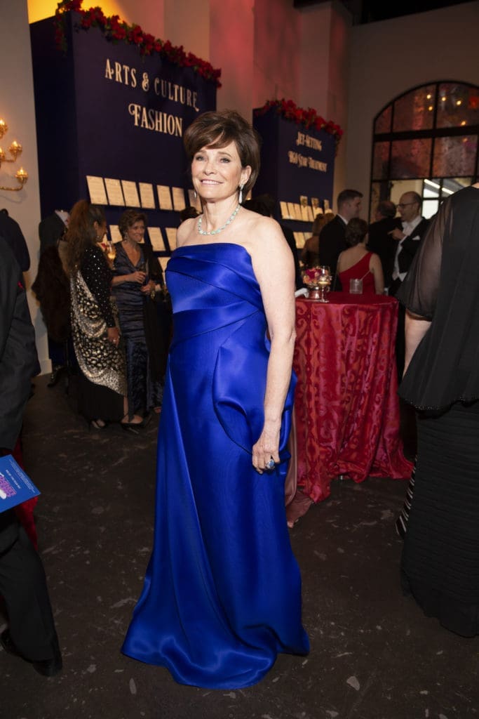 Bobbie Nau wore a strapless jewel-toned gown by Rubin Singer to the Houston Grand Opera Ball. (Photo by Jenny Antill)