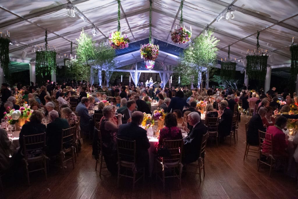 Stunning Garden Parties Bring in $1 Million Against Backdrop of a Famed Houston Mansion