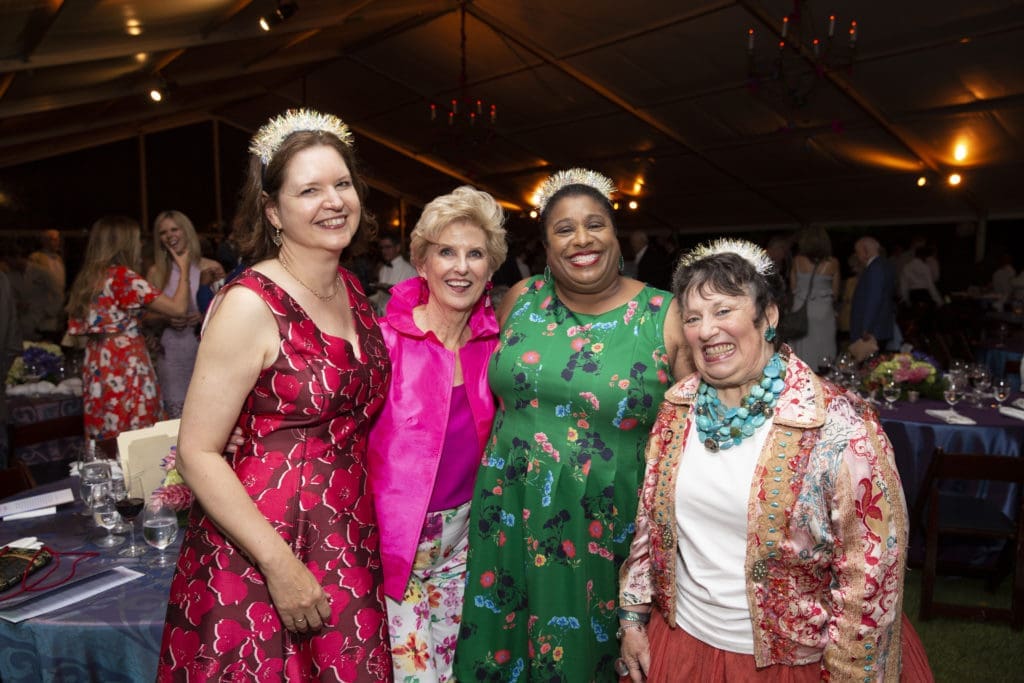 Doreen Stoller, Terrylin Neale, June Deadrick, Barbara Friedman at the Hermann Park Conservancy Evening in the Park. (Photo by Jenny Antill Clifton)