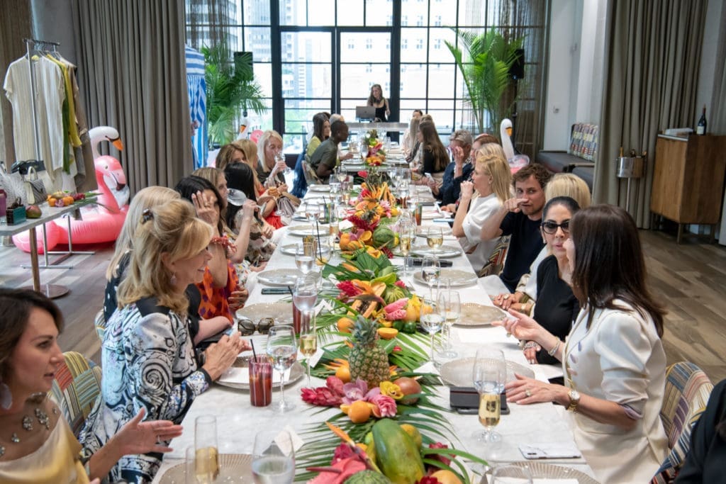 When a Pool Party Moves Indoors With Serious Designer Style