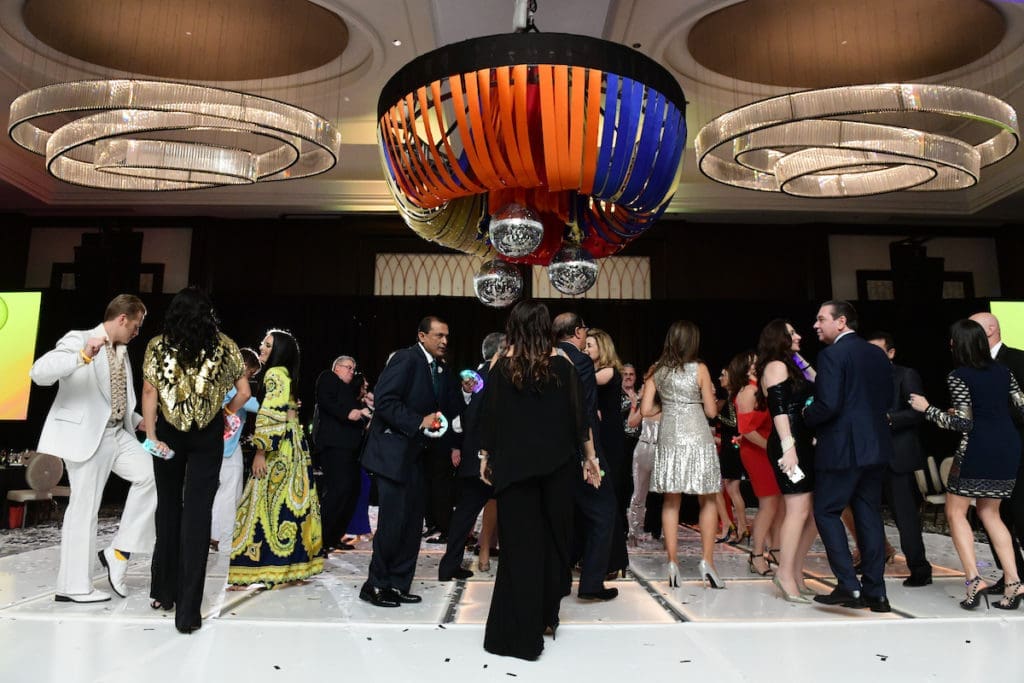 Dancing the night away at the Nora's Home gala at the Post Oak Hotel.