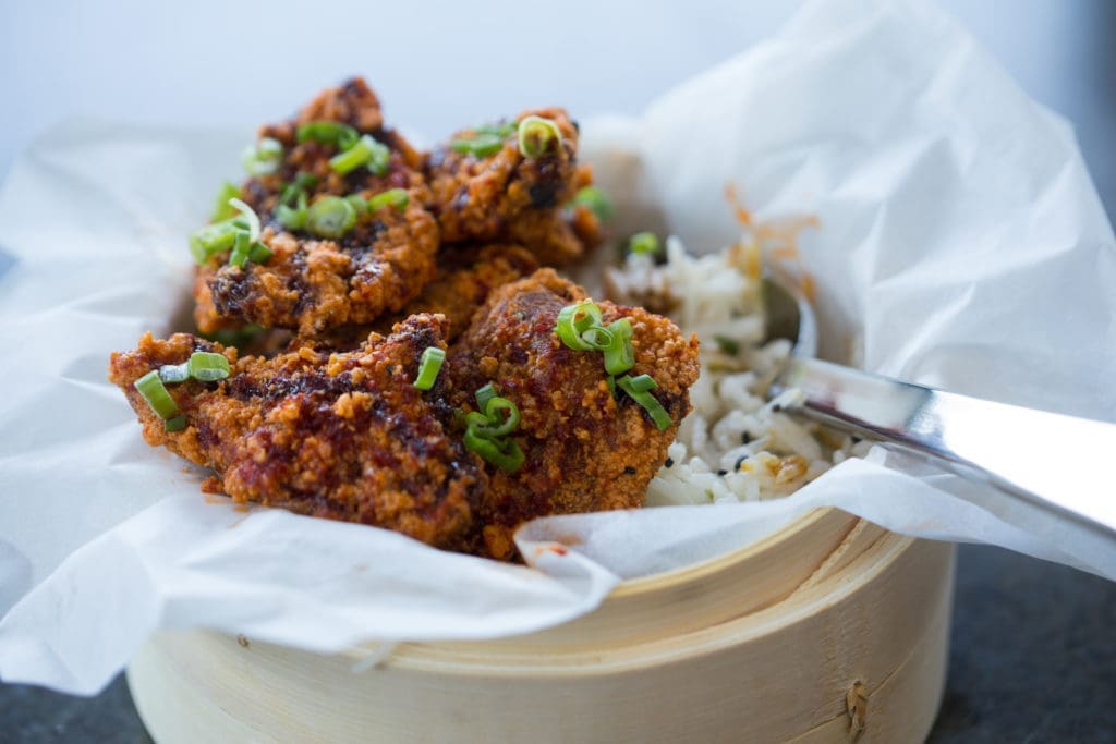 The Hot Chicken Karrage at 1751 Sea and Bar on Heights Boulevard. (Shannon O'Hara Photography)