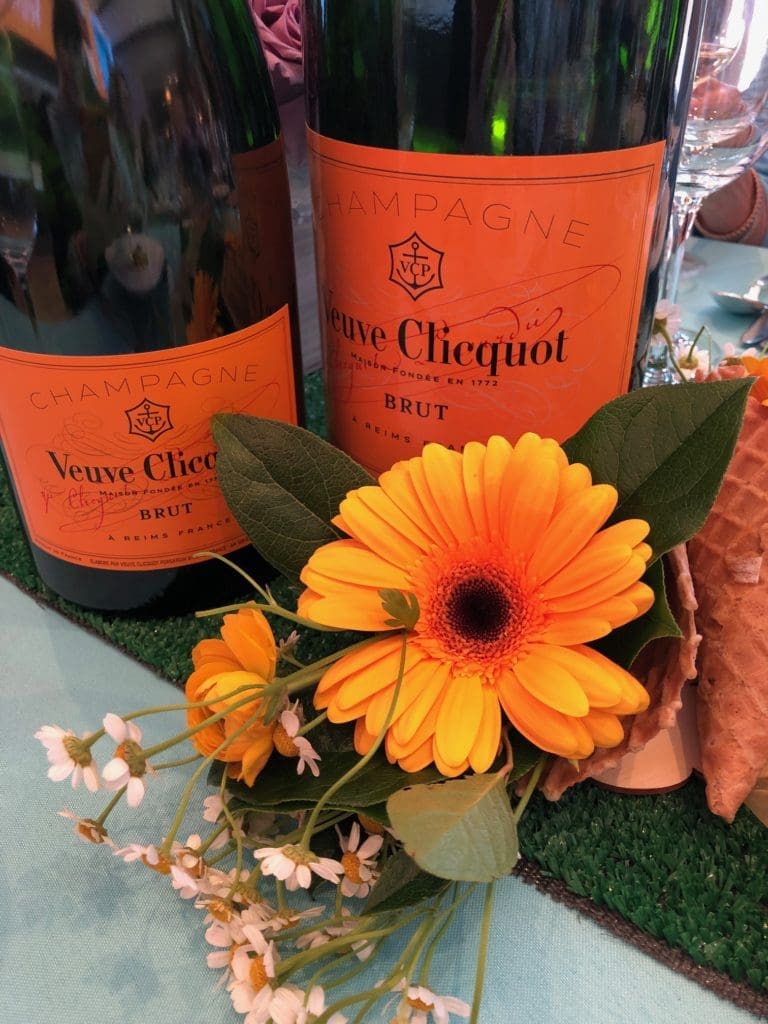 Veuve Clicquot for ladies lunching at Tony's.