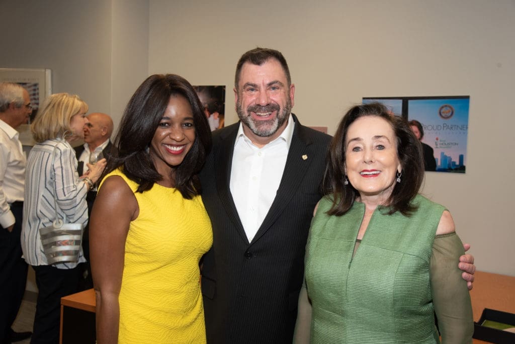 Jacquie Baly, Patrick Quinn, Betty Tutor at the Beth Wolff Realtors 40th anniversary party. (Photo by Alexander's Fine Portrait Design)
