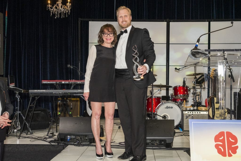 Jill Panagos, Dr. Jeremiah Johnson at the Joe Niekro Foundation Knuckle Ball. (Photo by Nikki Rosenberg)