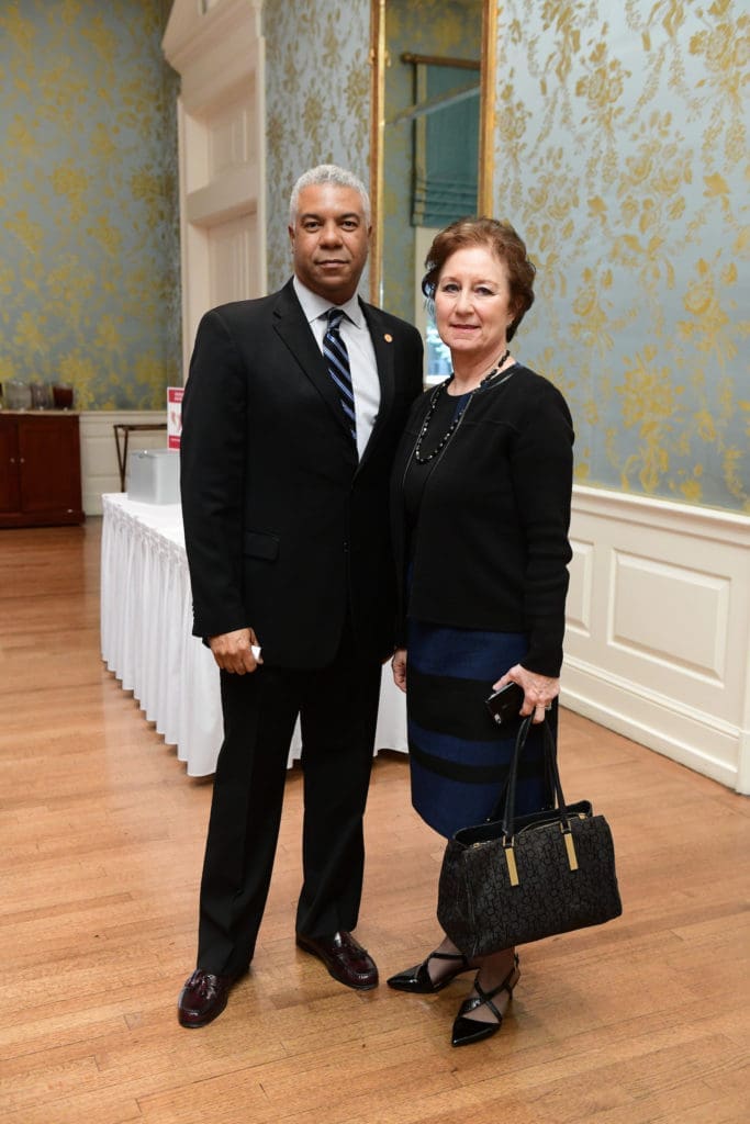 Judson Robinson, Patricia Snyder at the Houston Hospice Butterfly Luncheon. (Photo by Daniel Ortiz)