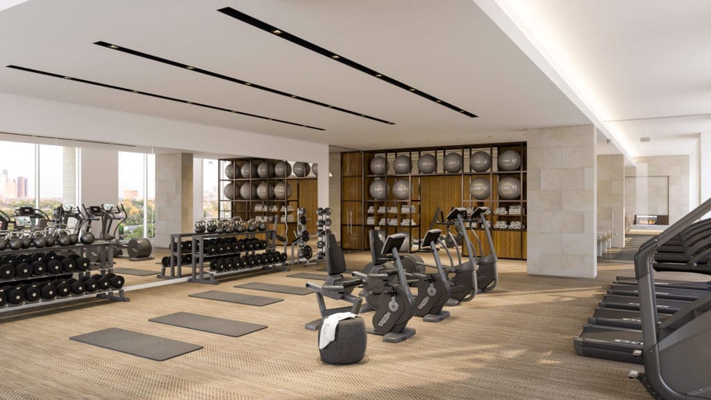 La Colombe d'Or Hotel & Residences' gym is anything but cookie cutter.