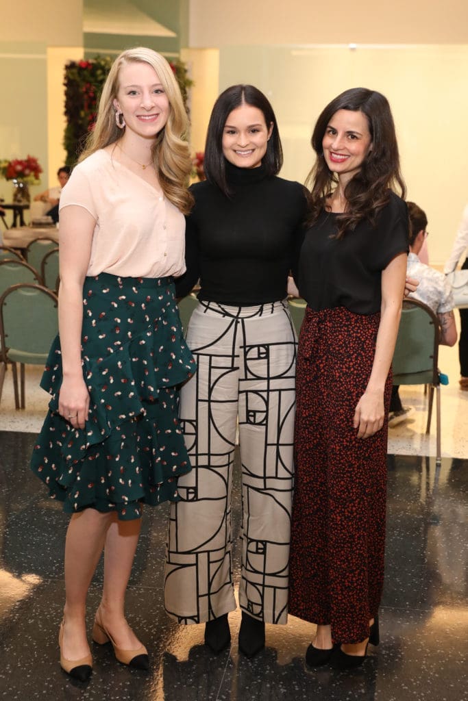 Madelon Devaney, Paton Burgos, Paola Weri at Decorative Center Houston's  Spring Market. (Photo by Priscilla Dickson)