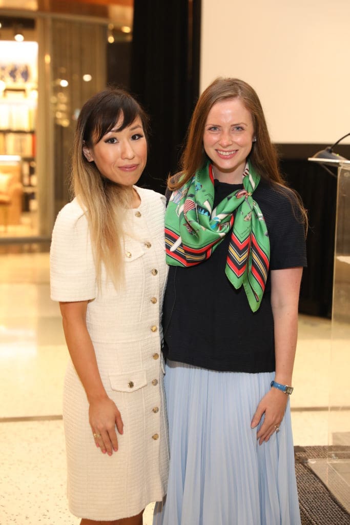 Mary Vu, Anne Lee Phillips at Decorative Center Houston's  Spring Market. (Photo by Priscilla Dickson)