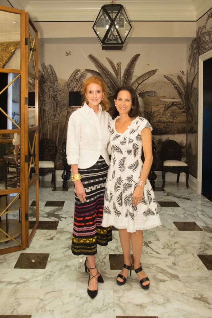 Mia Smith, Ann Wolf at Becca Cason Thrash's luncheon at Moxie. (Photo by Emile C. Browne)