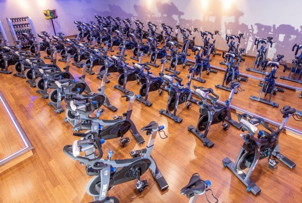 Any time's a good time for a spin class. 