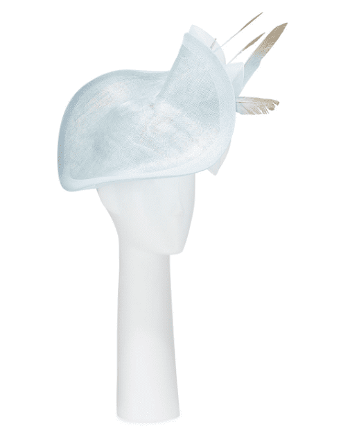 Jane Taylor, folded disc hat w/ crin & feather trim
$1,985, available on neimanmarcus.com