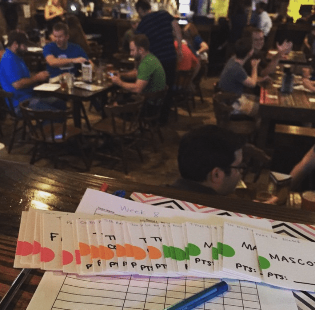 Porch Swing Pub is serious about its Wednesday trivia. 