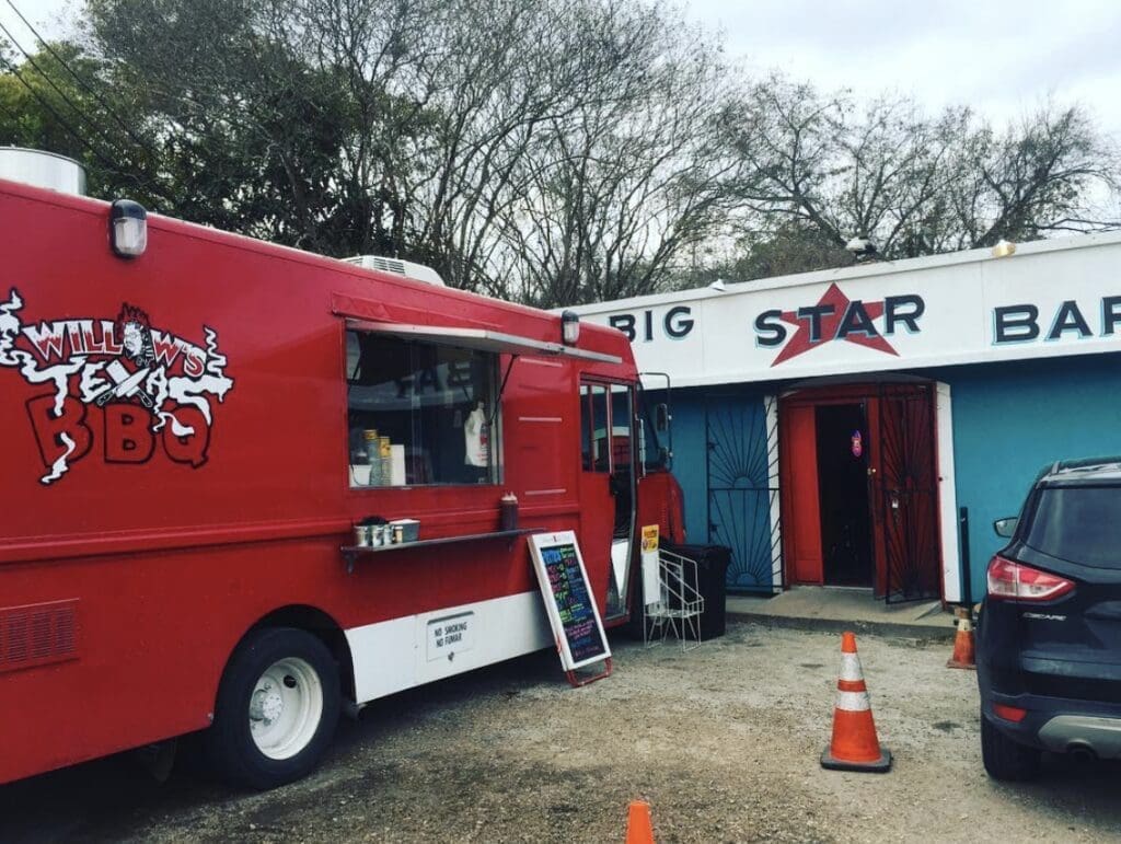 Food trucks kept people well-fed at Big Star Bar. 