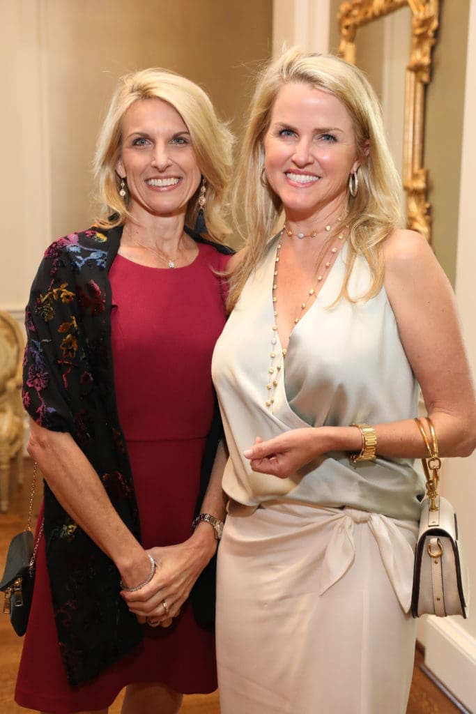 Stacie Dunn, Connally Burroughs at the Broach Foundation dinner. (Photo by Priscilla Dickson)